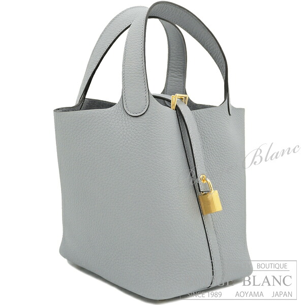 【エルメス/ピコタンロック/ピコタン/HERMES/新品/御徒面子】エルメス ピコタン鍵を掛けるPM/18 グリパンタン トリヨンクレマンス ゴールド金具【新品】HERMES Picotin lock PM/18 Gris pantin Taurillon Clemence Gold Buckle【NEW】