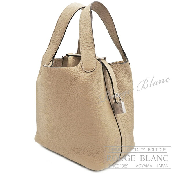 【エルメス/ピコタンロック/ピコタン/HERMES/新品/バッグ】エルメス ピコタンロックPM/18 トレンチ トリヨンクレマンス シルバー金具 【新品】HERMES Picotin lock PM/18 Trench Taurillon Clemence Silver Buckle【NEW】