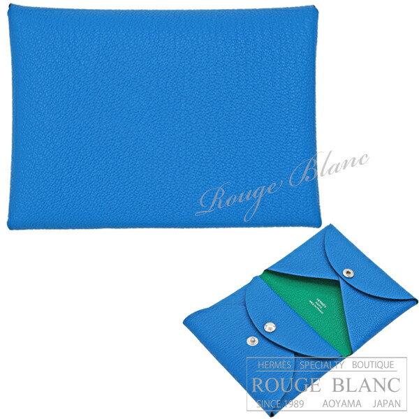 [未使用品]エルメス　カルヴィデュオ　カードケース　ケース　ナタ HERMES - 未使用 エルメス カルヴィデュオ ヴォースイフト ナタ