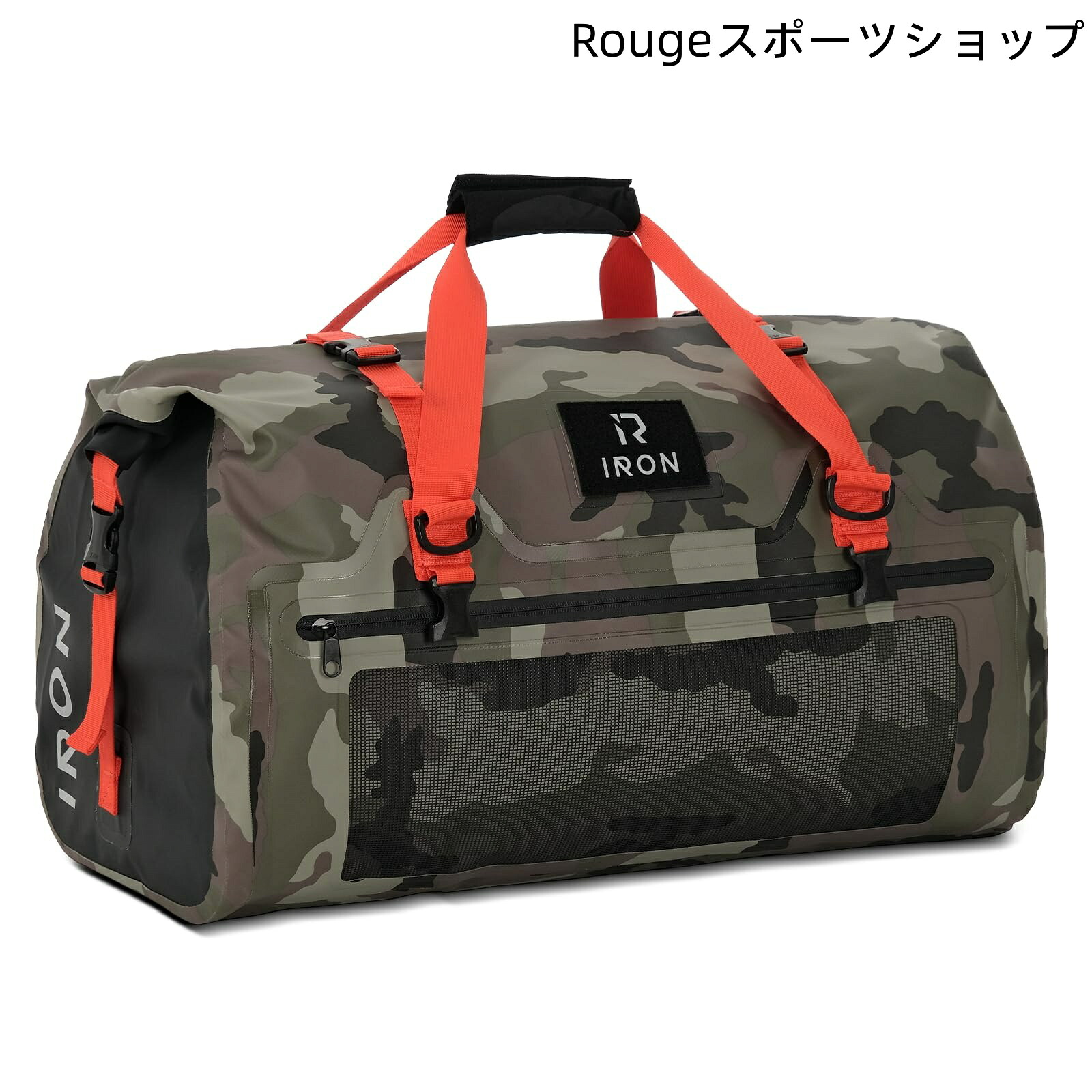 【送料無料】IRON JIA'S バイクシートバッグ ツーリングバッグ キャンプツーリング ショルダーストラップ付き 反射テープ付き ワンタッ｜Rougeスポーツショップ店