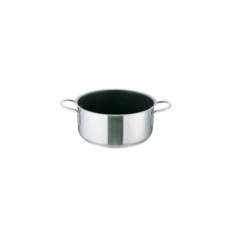 【送料無料】遠藤商事 業務用 ムラノ 外輪鍋 20cm IH対応 18-8ステンレス/内面テフロン加工 ASTI003｜Rougeスポーツショップ店