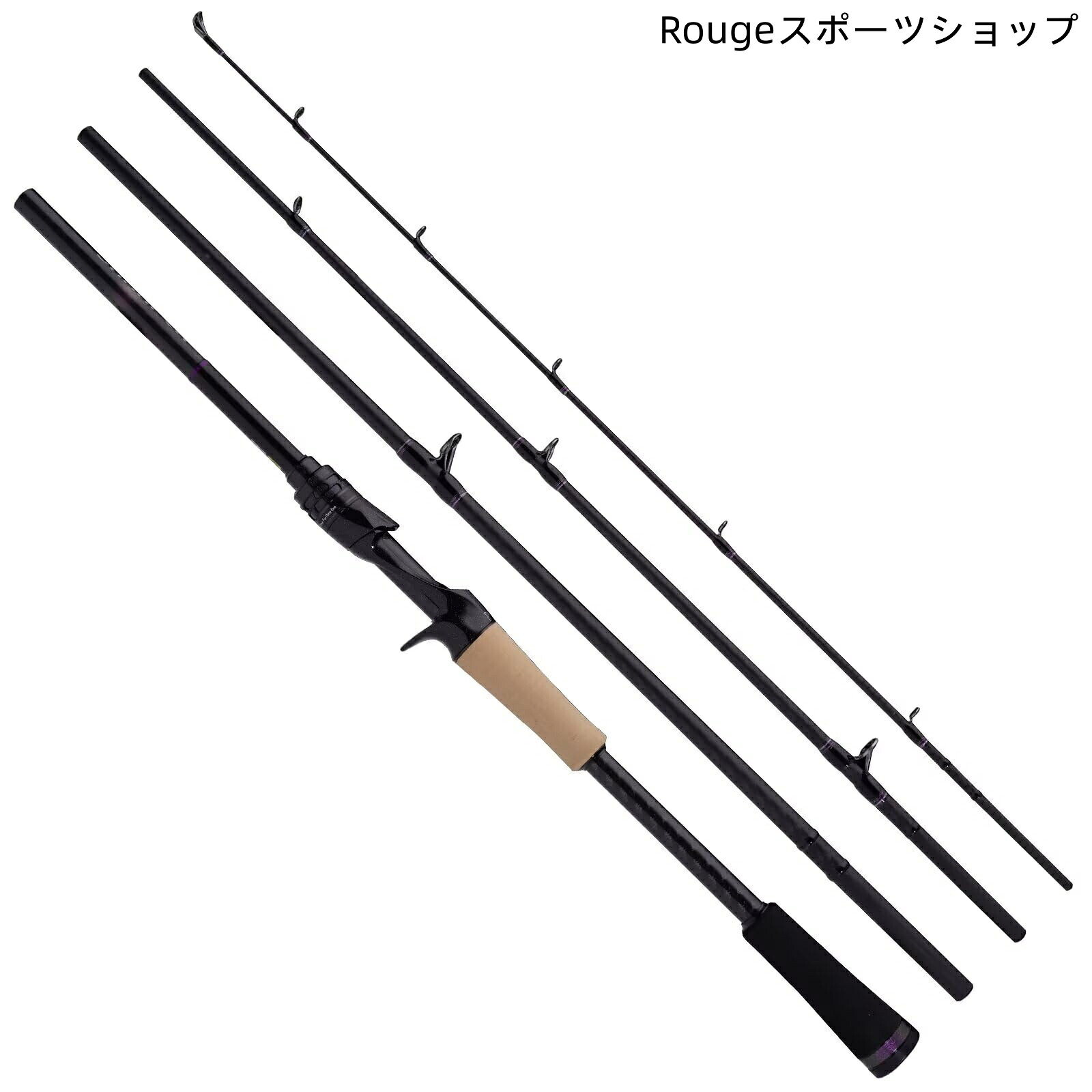 【送料無料】PURELURE SHARPEN 2ピース汎用ルアーロッド 4/5ピーストラベルロッド 1.81-2.78m可変長 富士新型Oリングガイド Kフレーム｜Rougeスポーツショップ店