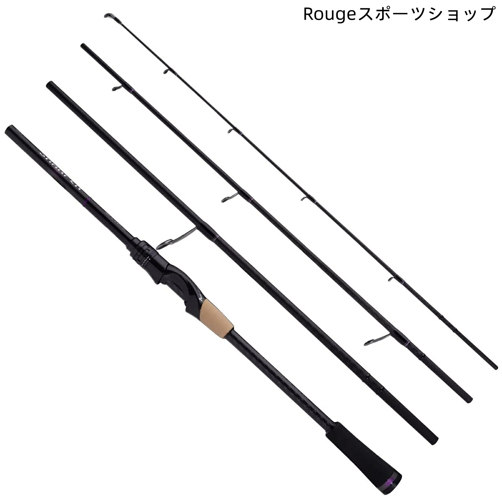 【送料無料】PURELURE SHARPEN 2ピース汎用ルアーロッド 4/5ピーストラベルロッド 1.81-2.78m可変長 富士新型Oリングガイド Kフレーム｜Rougeスポーツショップ店