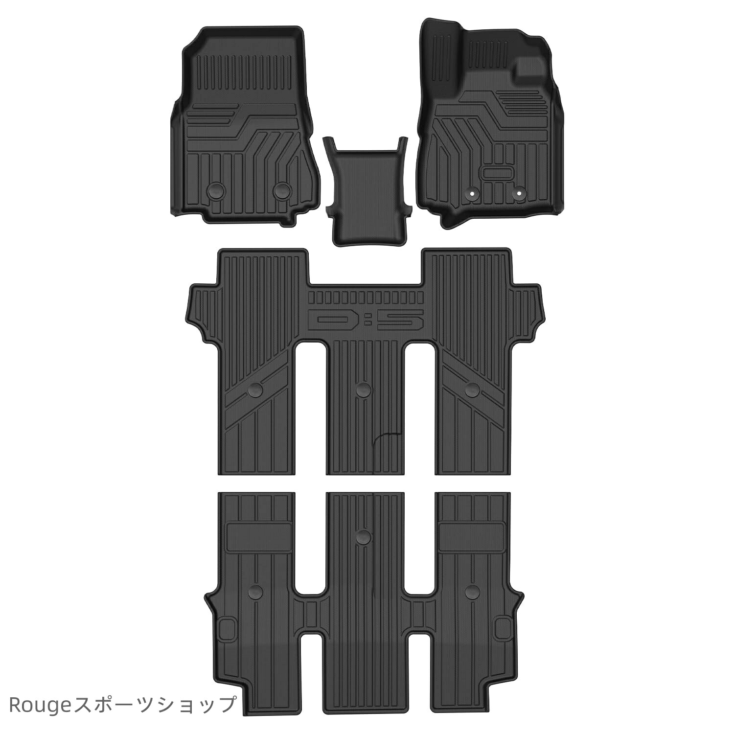 【送料無料】Cartist デリカD:5 ディーゼル 7人乗用 フロアマット 2019~2025.12 3Dフロアマット 立体カーマット 防水マット TPE素材 立|Rougeスポーツショップ店