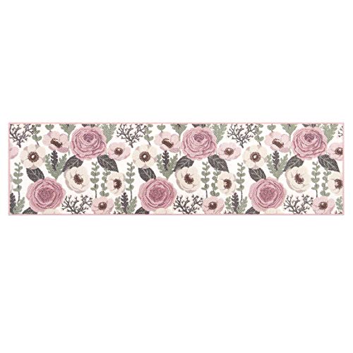 【送料無料】センコー(Senko) S.D.S プランデフル キッチンマット 約50* 180cm ピンク 花柄 抗菌 防臭 日本製 32744｜Rougeスポーツショップ店