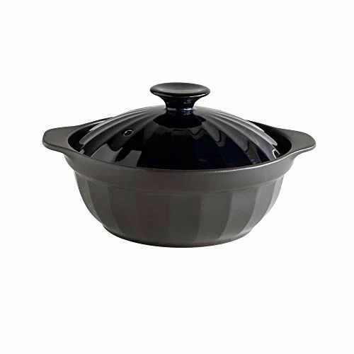 【送料無料】TAMAKI 土鍋 サーマテック カーサ 3-4人用 ネイビー 直径29.5*奥行25.3*高さ13.7cm 電子レンジ?オーブン?直火?IH対応 吹き|Rougeスポーツショップ店