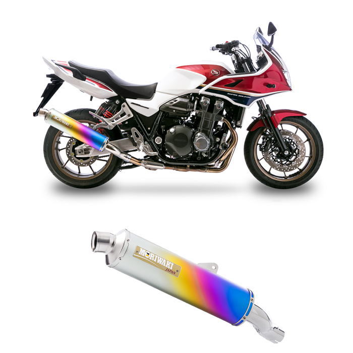 【モリワキ】01810-LK1Q3-00 (CB1300SF 18-20/21- , CB1300SB 14-20/21-) Slip-On Exhaust ZERO ANO (アノダイズドチタニウム) 政府認証 スリップオンマフラー バイク MORIWAKI