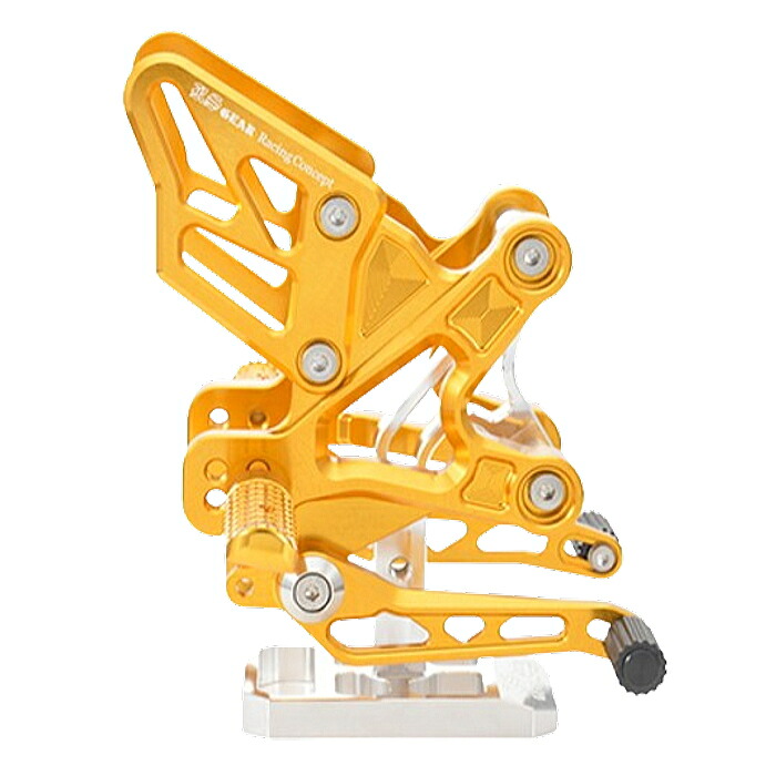 【r's gear】AC01-0100-OR Racing Concept ZX-25R・ZX-4Rライディングステップ (オレンジゴールド) (KAWASAKI : ZX-25R '20-22/23 SE/SE、ZX-4R SE ’23-、ZX-4RR '23- 他) バイク カワサキ アールズギア