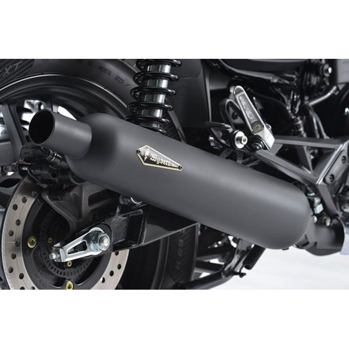 【r's gear】MH57-03CB GB350/S (21-22/23-) ワイバンクラシック スリップオン マフラー 政府認証 (ブラックエディション) バイク ホンダ アールズギア
