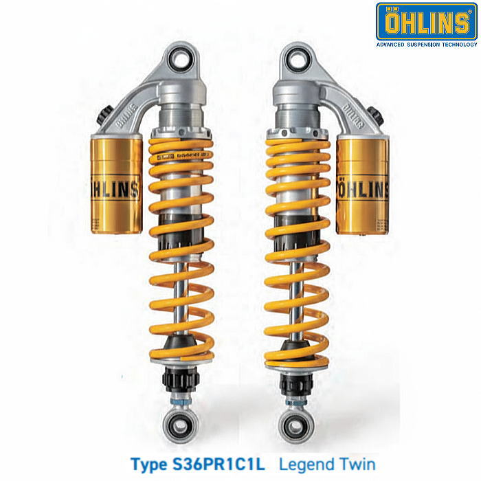 [正規品・保証付]【OHLINS】SU131 オーリンズ リアショックアブソーバー レジェンド・ツイン S36PR1C1L (SUZUKI : GSX 1100S Katana , GS 1000 E/H/L/S , GS 750 E/L/S) バイク スズキ リアサスペンション