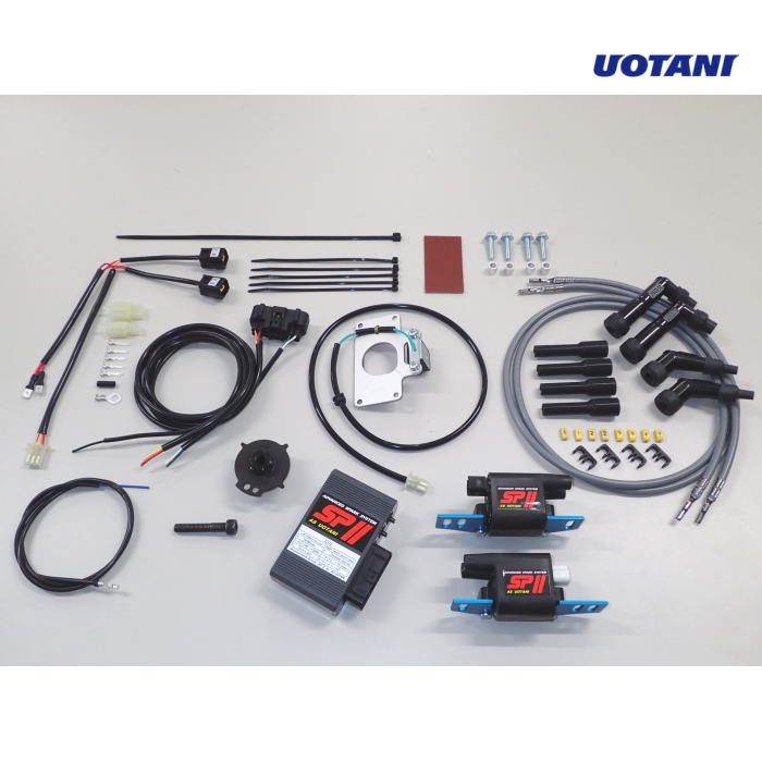 【ASウオタニ】0347P SPII フルパワーキット K.GPZ1100 コードセット付 (KAWASAKI : GPZ1100(空冷)(ZX1100A)'83- , Z1100R) バイク カワサキ 電子パーツ 高性能点火システム