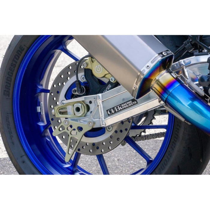 【OVER RACING】52-44-09 YZF-R7(22-) オーヴァーレーシング スイングアーム Type9 ポリッシュ仕上げ シルバー バイク オーバーレーシング