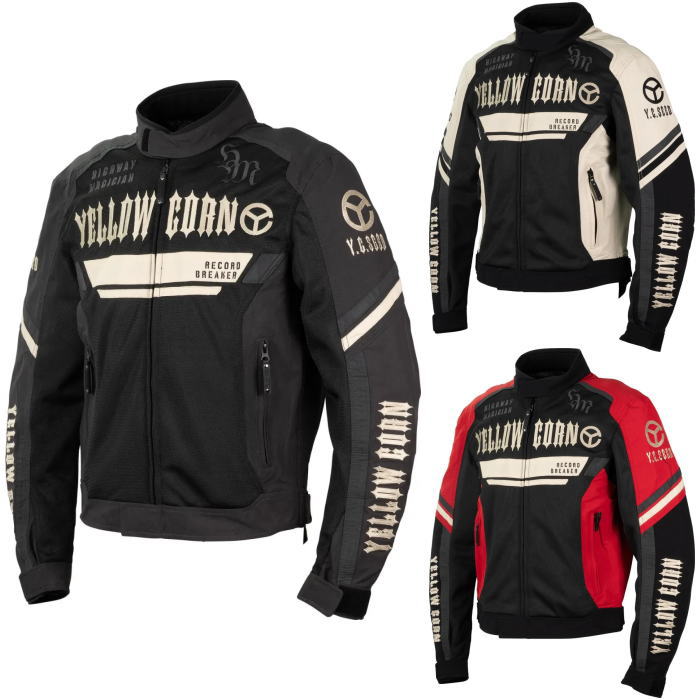 処分特価 [春夏モデル]【YeLLOW CORN SEED】SJ-5105 メッシュ ジャケット MESH JACKET ライディング バイク イエローコーン シード