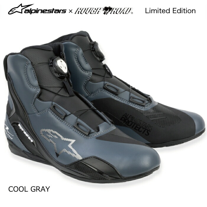 【Alpinestars×ラフ＆ロード オリジナル】R2510426CG FASTER-4 BOAシューズ Asia (COOL GRAY) バイク ファスター4 アジアフィット アルパインスターズ ROUGH＆ROAD