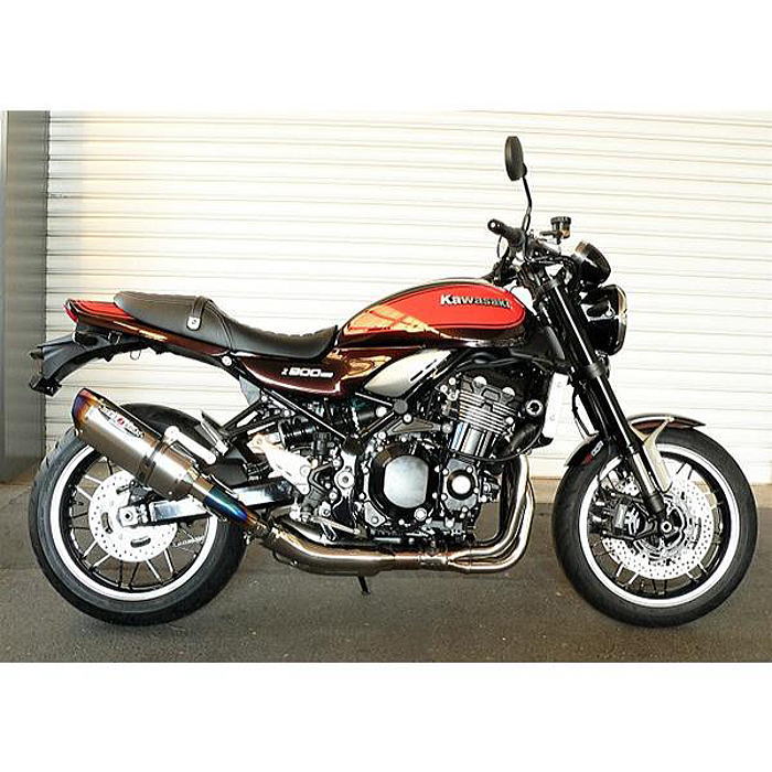 [在庫限り]【BEET】0222-KE3-50 ビート NASSERT Evolution TypeII スリップオンマフラー (クリアチタン) (KAWASAKI : Z900RS '18-22) バイク ナサート 政府認証
