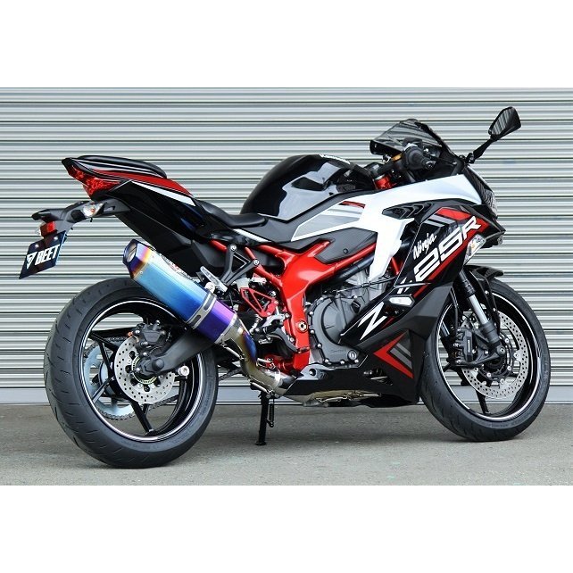 楽天市場】【BEET】0227-KG2-BL ビート ZX-25R SE ナサート フルエキゾーストブルーチタンマフラー マテリアル TI/BL  NASSERT EVOLUTION Type II 政府認証 バイク : ラフ＆ロードWEBSHOP