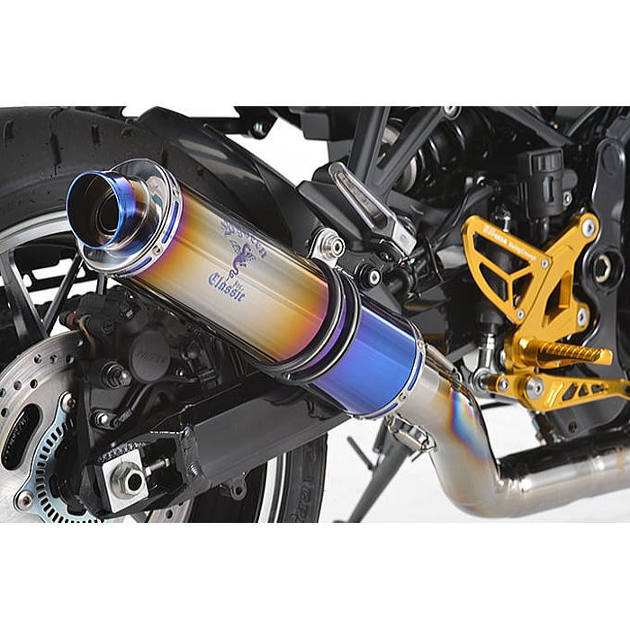 【r's gear】MK40-RSCD Z900RS/CAFE/SE ('23-25) 8BL ワイバンクラシックR (Sタイプ / チタンドラッグブルー) 車検対応 バイク マフラー アールズギア