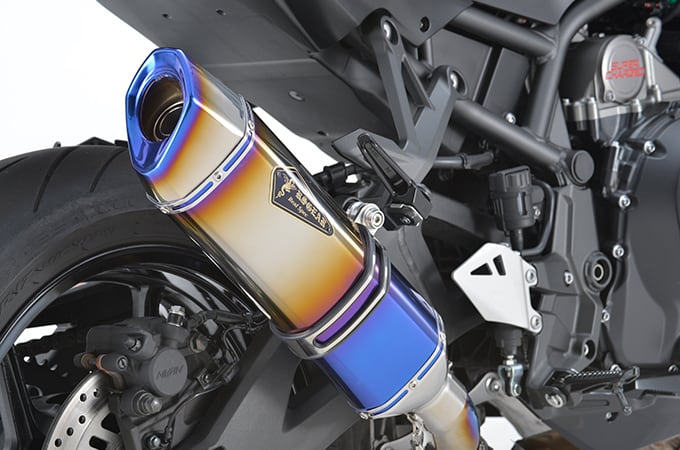 【r's gear】RK38-T3SD Z H2/SE(20-22) リアルスペック スリップオン (チタンドラッグブルー) マフラー バイク カワサキ アールズギア