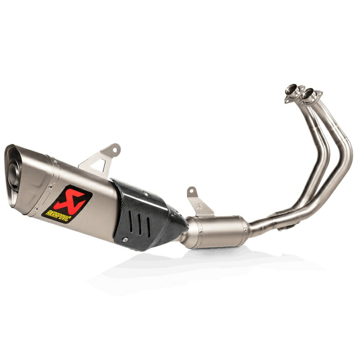 【アクラポビッチ】AKRAPOVIC S-Y7R12-APT レース専用 フルエキゾーストマフラー チタン (YAMAHA : YZF-R7 '22-23) バイク 一般公道使用不可 (P)