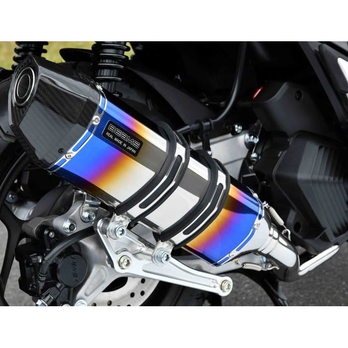 【BEAMS】G1014-65-001 ビームス (HONDA : PCX125 '23-) [8BJ-JK05] CORSA-EVOII ヒートチタン フルエキゾーストマフラー 政府認証 JMCA バイク スズキ