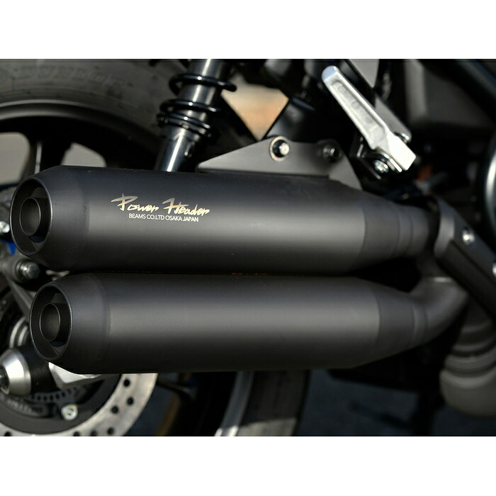 【BEAMS】G1020-23-001 ビームス (HONDA : CL250 / Eクラッチ) [8BK-MC57] パワーヘッダー Wマットブラック スリップオンマフラー 政府認証 JMCA バイク ホンダ