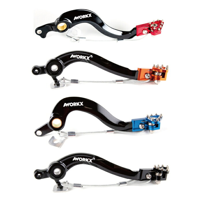 [処分特価]【AWORKX】アウォークス リア 鍛造フットブレーキレバー (HONDA / YAMAHA / KTM / HUSQVARNA / GASGAS) バイク オフロード エンデューロ (AW7)