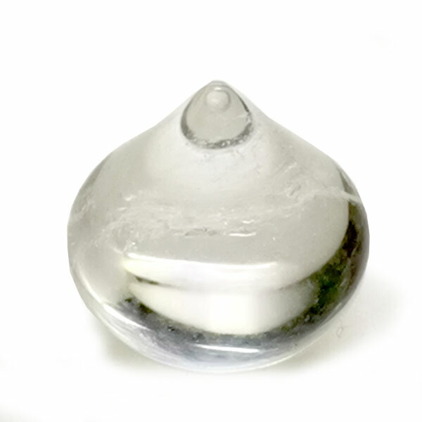楽天市場】【高品質】天然水晶 摩尼宝珠 マニ宝珠 約18×15×15mm 水晶