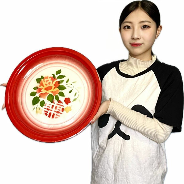 楽天市場】中華 レトロ 双喜 ブリキトレー 角形 大（お盆） 【送料無料