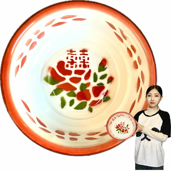 楽天市場】中華 レトロ 双喜 ブリキトレー 角形 大（お盆） 【送料無料