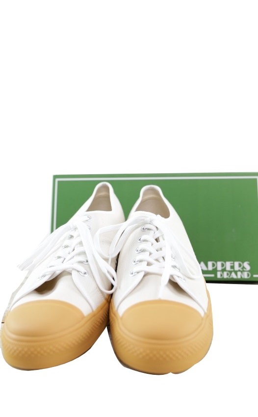 【貨物輸送無料】Dapper’s(ダッパーズ)～Dappers Brand Canvas Sneakers Type Low Cut White～