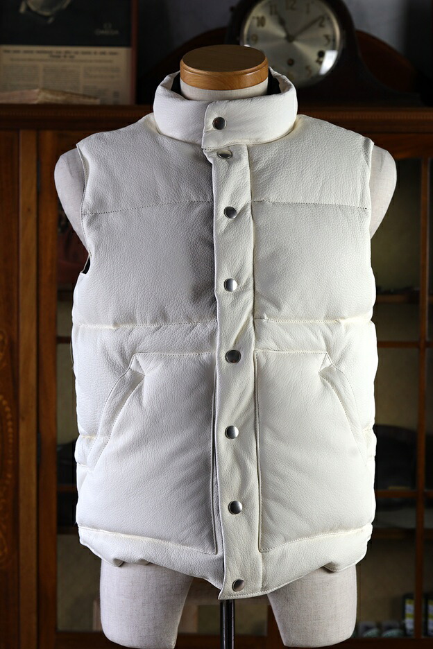 【貨物輸送無料】FINE CREEK \u0026 CO(ファインクリークアンドコー)～Law Deerskin Vest White～