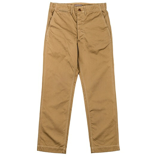 【送料無料】WORKERS(ワーカーズ)～Officer Trousers, Regular Fit, USMC Khaki, 10 oz Chino～｜Amboy
