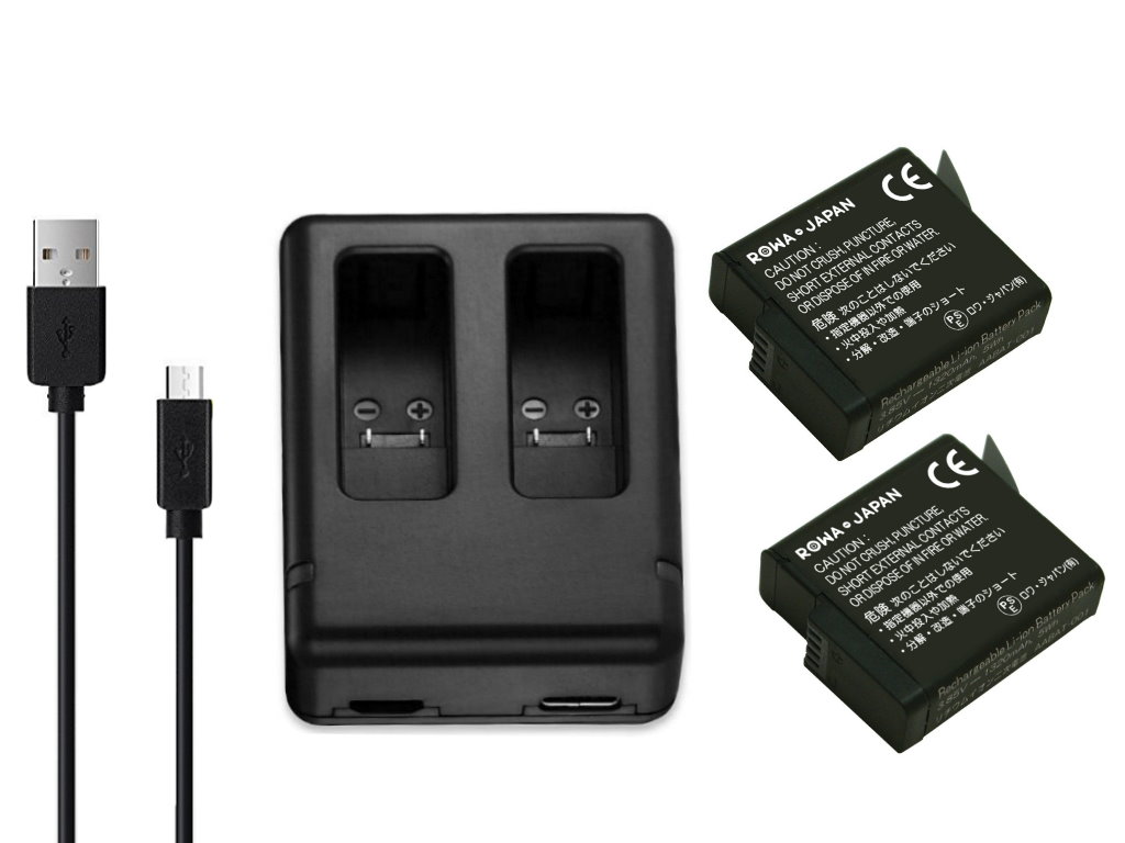 Rowajapan Usb Battery Charger Set Compatible With Battery Two