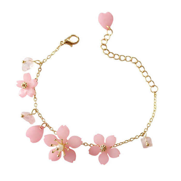 楽天市場】【送料無料】 桜 ブレスレット バングル 花 サクラ さくら