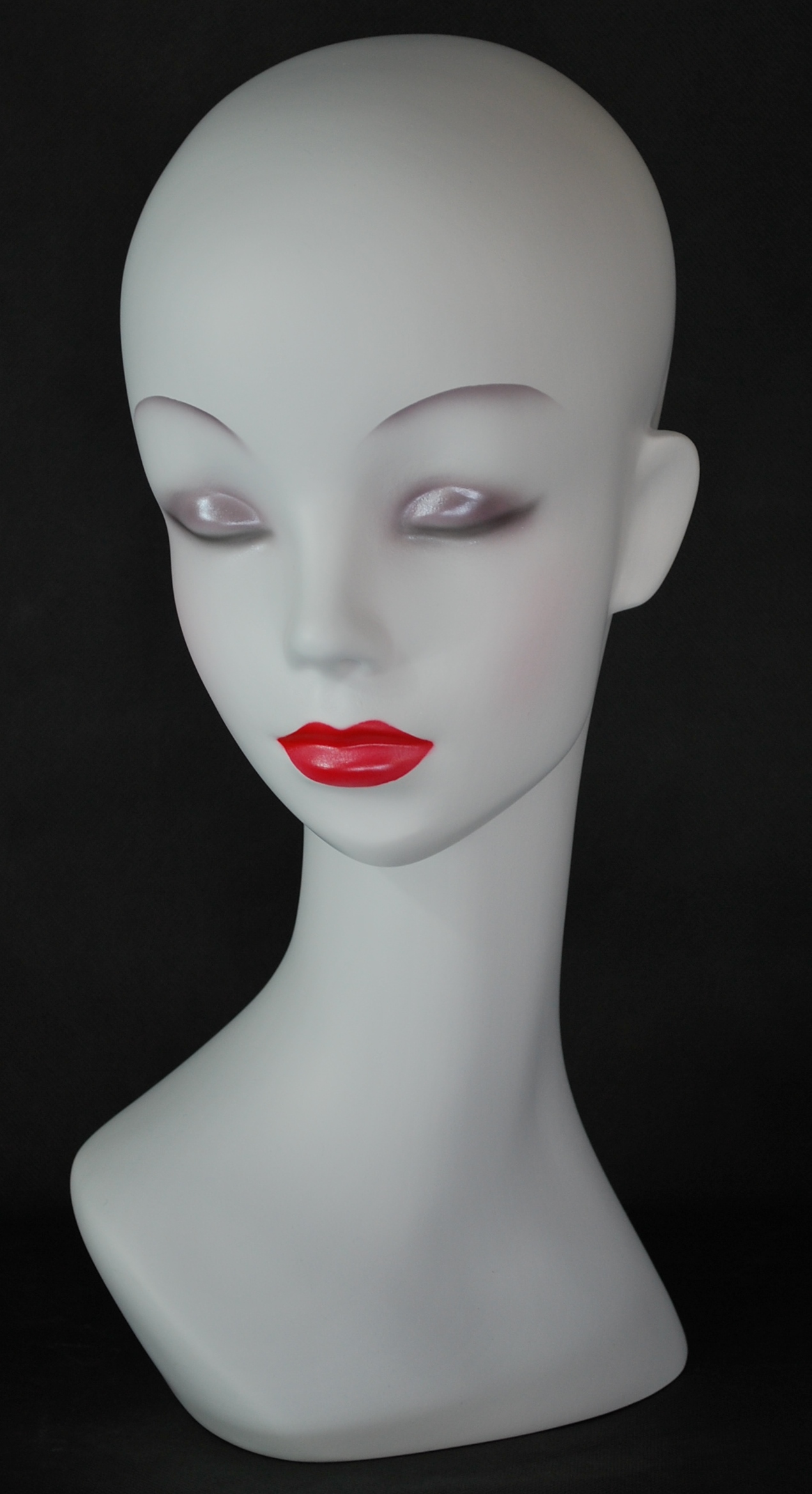 上品なスタイル ヘッド マネキン トルソー カット練習用 頭 上半身 女性 ショップ什器 濃い顔