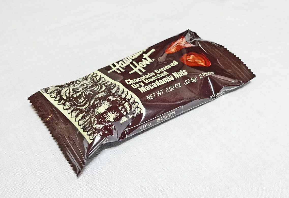 楽天市場 ハワイアンホースト マカダミアナッツチョコレートtikiバー 2粒入り ロイヤルハワイアンカフェ