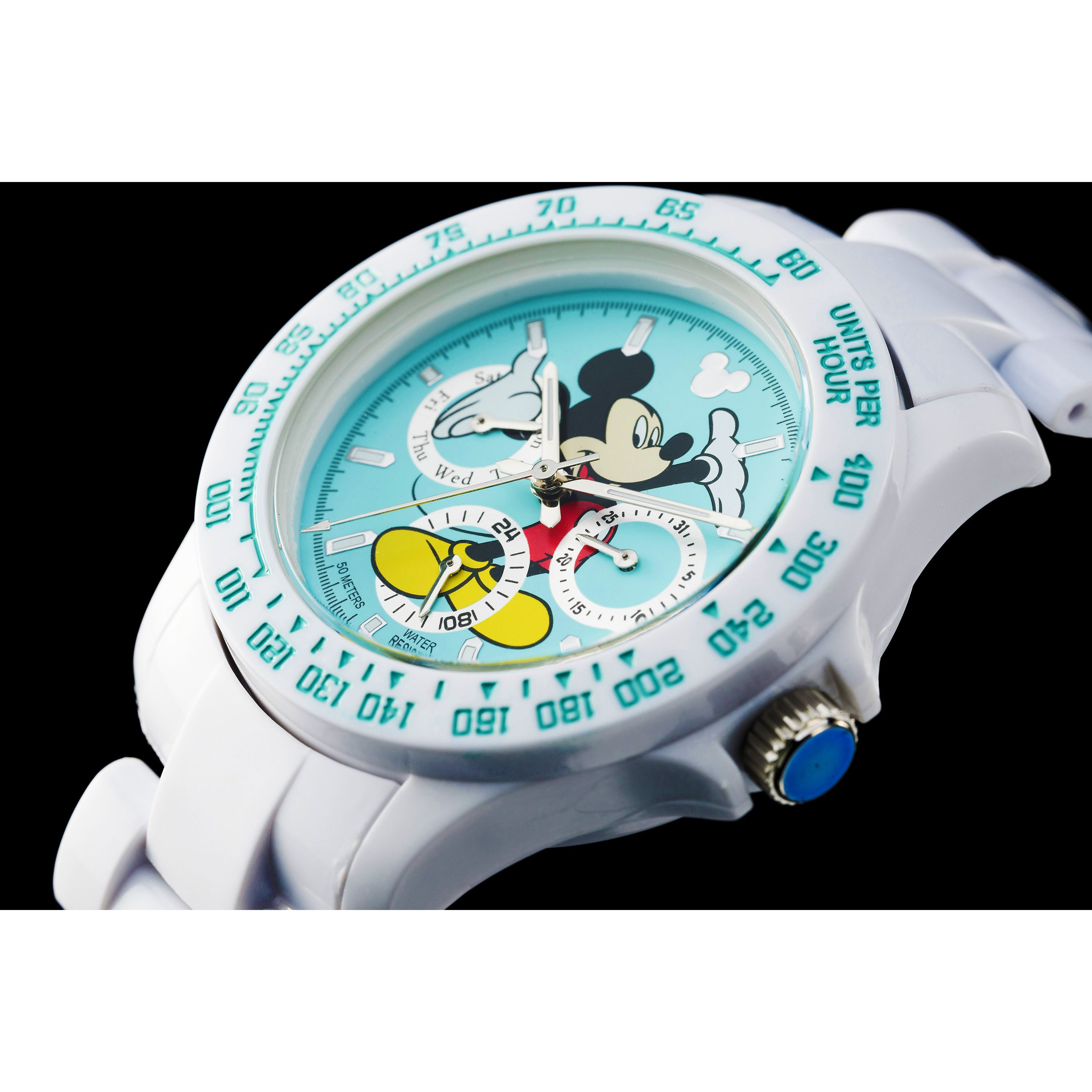 Disney創立100周年記念コラボANOTHER HEAVEN アナザーヘブン Disney Mickey ミッキー 腕時計 ヴィンテージ復刻モデル デイトナ DAYTONA (Tiffany crazy)|ロイヤルウエスト 店