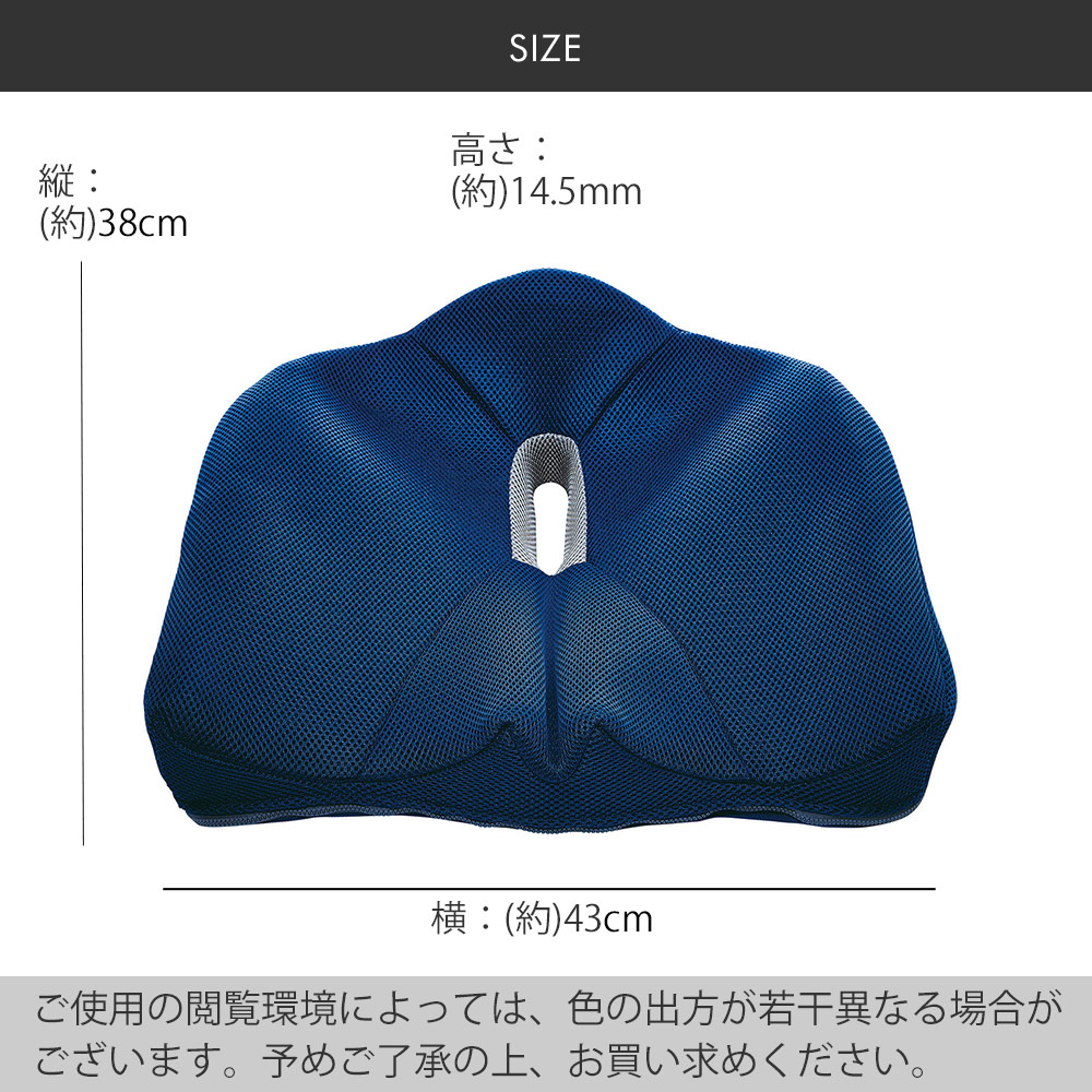 腰痛対策クッション骨盤矯正_サイズ