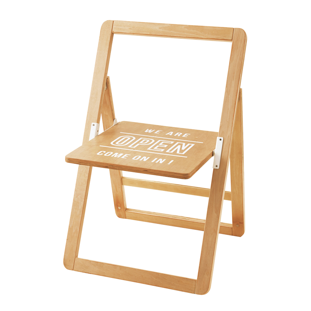 楽天市場 折りたたみチェア Sign Chair サインチェア チェア 折りたたみ 椅子 おしゃれ お洒落 かわいい インテリア サインボード カフェスタイル ナチュラル 北欧 ブルックリン インダストリアル 店頭 ベランダ 玄関 庭 ガーデン カフェ ショップ 看板 ロイヤル通販