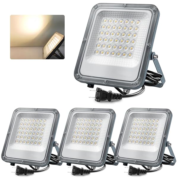 LED写真用照明 30Ｗ 300W好いかげんに 高明快さ 3900ルーメン 優しいことのある白熱電球色3000K 浮動性めまい押しとどめる 室外 超ご機嫌力強さ 明るさ盛りかえす 広広とした配光 首尾一貫した光点火装置 超薄 超軽さ 持ちこたえる LEDやり方灯 2m吊りひも付 4個