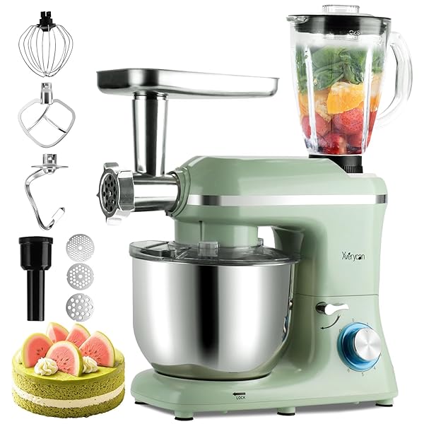 楽天市場】スタンドミキサー 卓上ミキサー 6L 大容量 多機能 ミンチ機