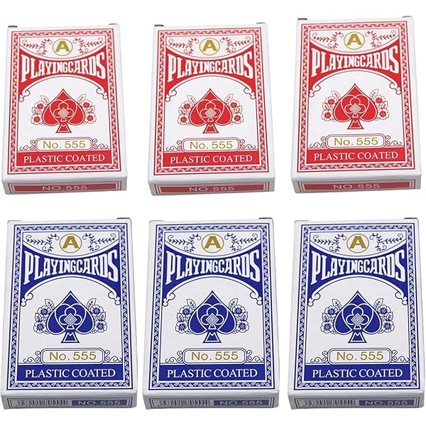 楽天市場】6パックセット トランプ 紙 バカラ ポーカー ブラック