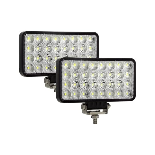 【送料無料】96W led 作業灯 ワークライト 車 広角 led 12v 投光器 LEDライトバー 長方形 広角タイプ 防塵防水仕様 12v/24v 汎用 農業機械、建設機械、工程機械、トラック、自動車がバックライト等 (2, L)|ロイヤルアース2025