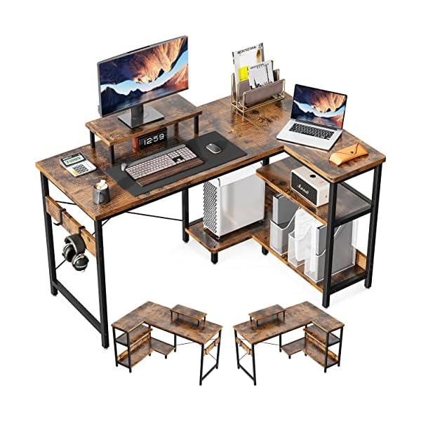 楽天市場】【送料無料】パソコンデスク L字 ゲーミングデスク 幅110 L