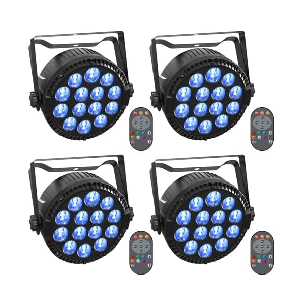 【送料無料】4個セット14LEDx6W ステージライト LED舞台照明 リモコン付き RGBW(赤 緑 青 白)多色変更 ディスコライト 音声制御 DMX512 4/8CH ストロボ ステージ照明 スポットライト DJ/卒業シーズン/結婚式/教会/ラ|ロイヤルアース2025