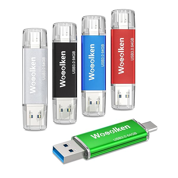 【送料無料】USBメモリ Type C 64GB 5個セット USBフラッシュドライブ 2in1 OTG USB 3.0 + USB Cメモリ｜ロイヤルアース2025