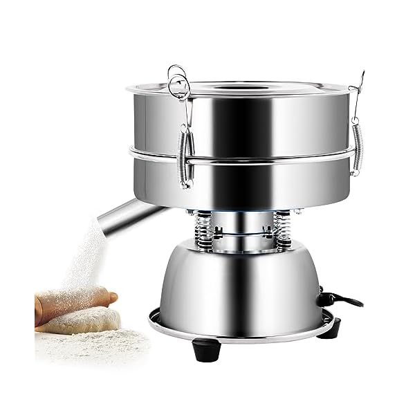 楽天市場】電動 ふるい機 大容量二段網式タイプ(ステンレスホッパー