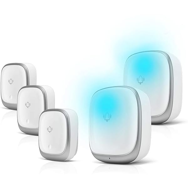 【貨物輸送無料】無線電話鐘 入り口・入口鐘 乾電池不必要 自動小銃発生 音と光で呼び掛けチャイ