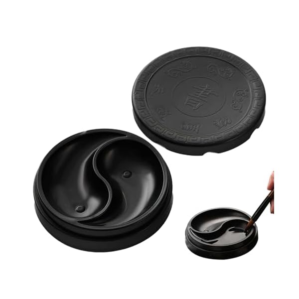 楽天市場】ミニ硯 書道 書道セット 墨入れ 習字道具 蓋付き 東洋の美学