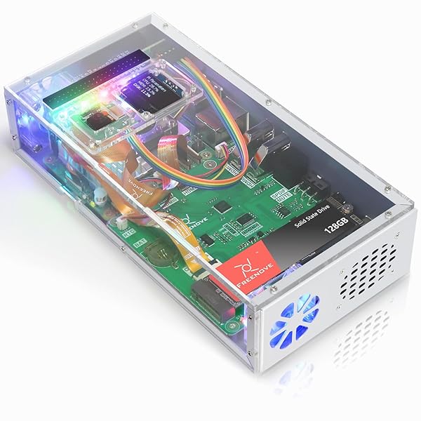 【送料無料】Computer Case Kit for Raspberry Pi 5 (同梱されていません), 128GB M.2 NVMe SSD 800 MB/s, 5 MP カ